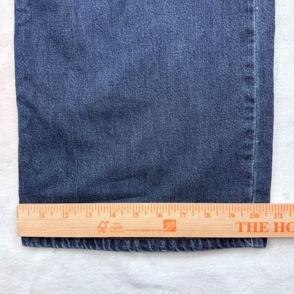 Vintage Levis Red Tab Wide Leg Dark Wash Jeans 50924-1418 Made in USA Size 5M JR - Picture 14 of 14